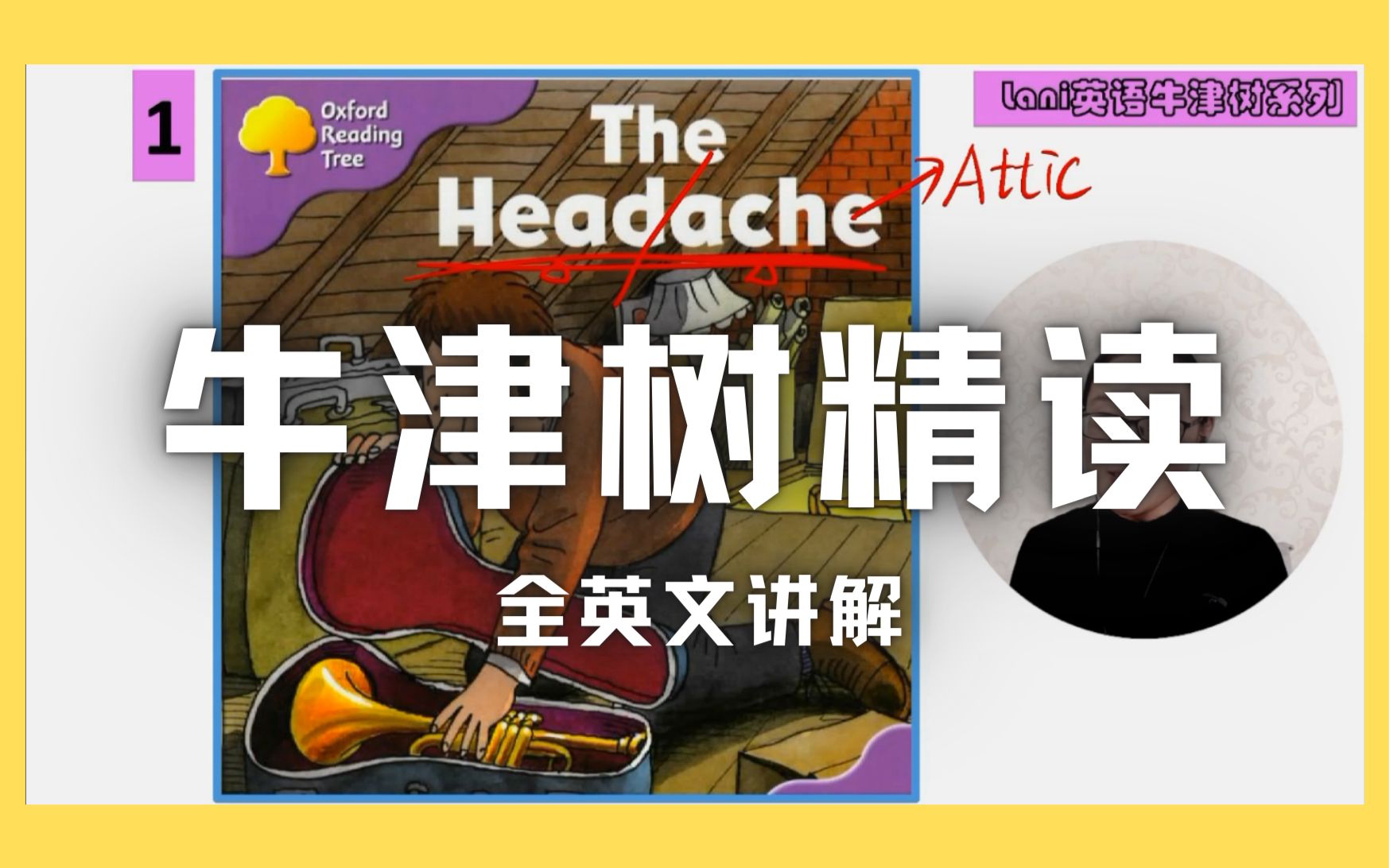 牛津阅读树1阶36册 03-the headache-day2全英讲解