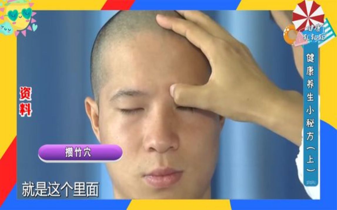 攒竹穴缓解头痛目眩眼红肿痛不停打嗝用眼过度