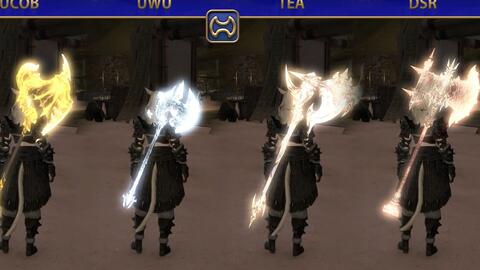 Ff14 全职业三绝本武器对比展示 绝巴哈vs绝神兵vs绝亚 哔哩哔哩 Bilibili