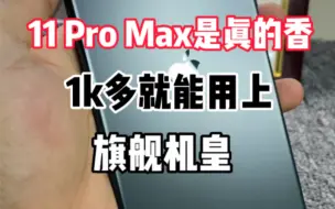 Скачать видео: 预算1k多，这台11promax绝对是你的首选。