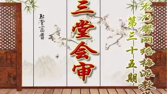 龙·乃馨义务网络梅派教学【三堂会审】第三十一讲