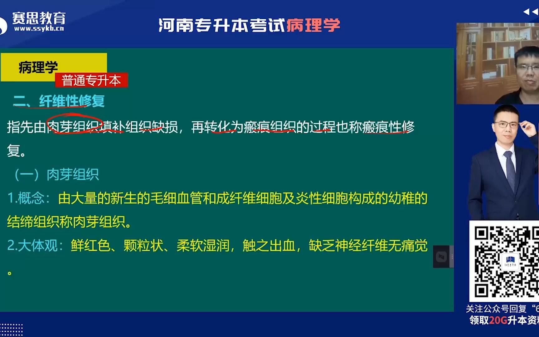 2022河南医学专升本邵玉普病理学肉芽组织名词解释哔哩哔哩bilibili