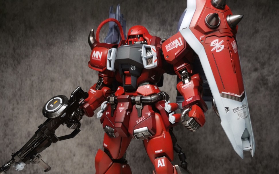 万代mg露娜扎古喷涂展示(71˙▽˙71)_哔哩哔哩_bilibili