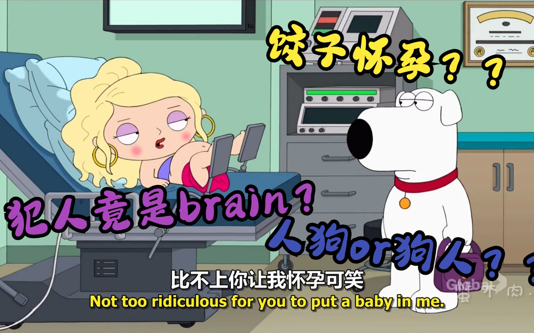 [图]恶搞之家：出生brain竟让stewie怀上孕？