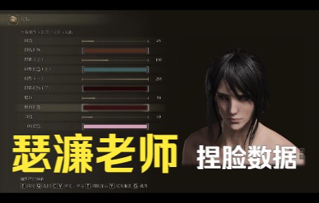 活动作品艾尔登法环瑟濂老师的捏脸数据