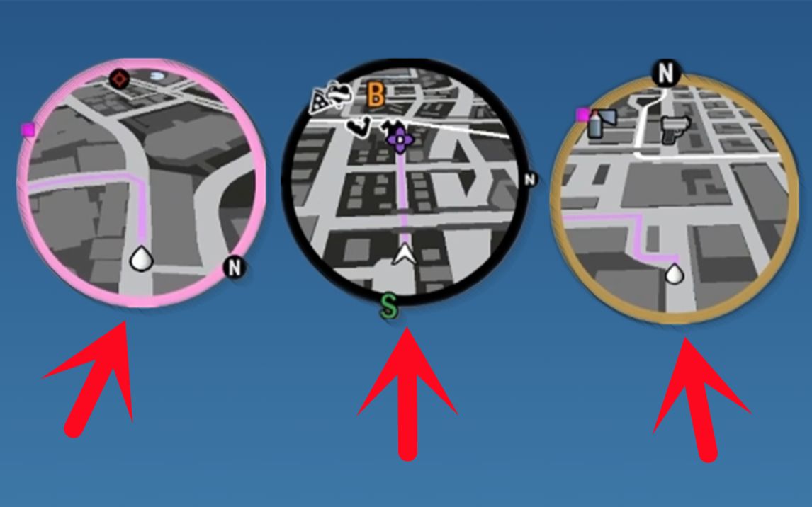 我竟然!在gta三部曲(最终版)里面!用着5代的雷达小地图!