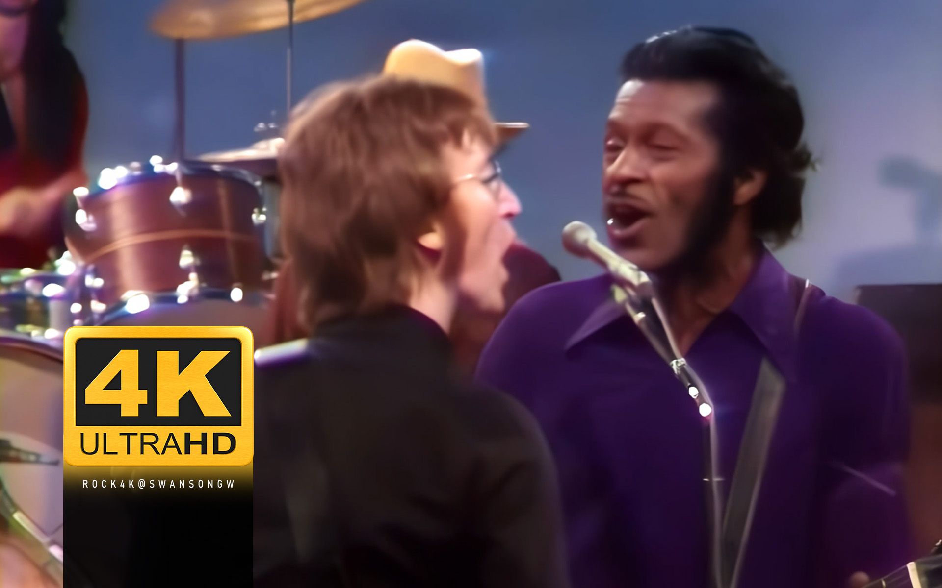 [图]Chuck Berry & John Lennon - Johnny B. Goode 【4K修复】