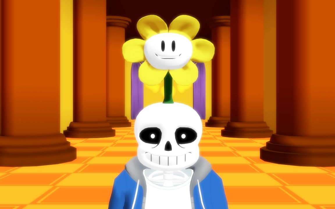 【undertale mmd】sans & flowey - devil trigger