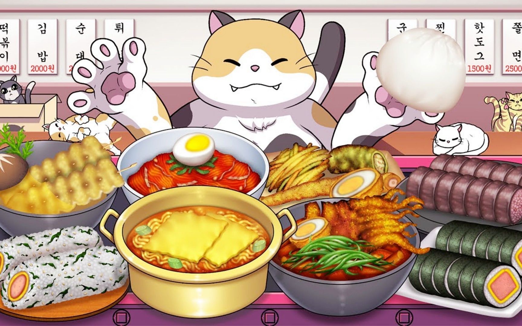 美食动画:料理猫王挑战美味的芝士火鸡面,和多种口味的寿司!