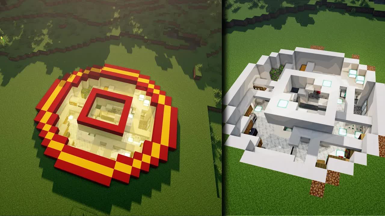 【我的世界】建筑教学:铜币地下屋