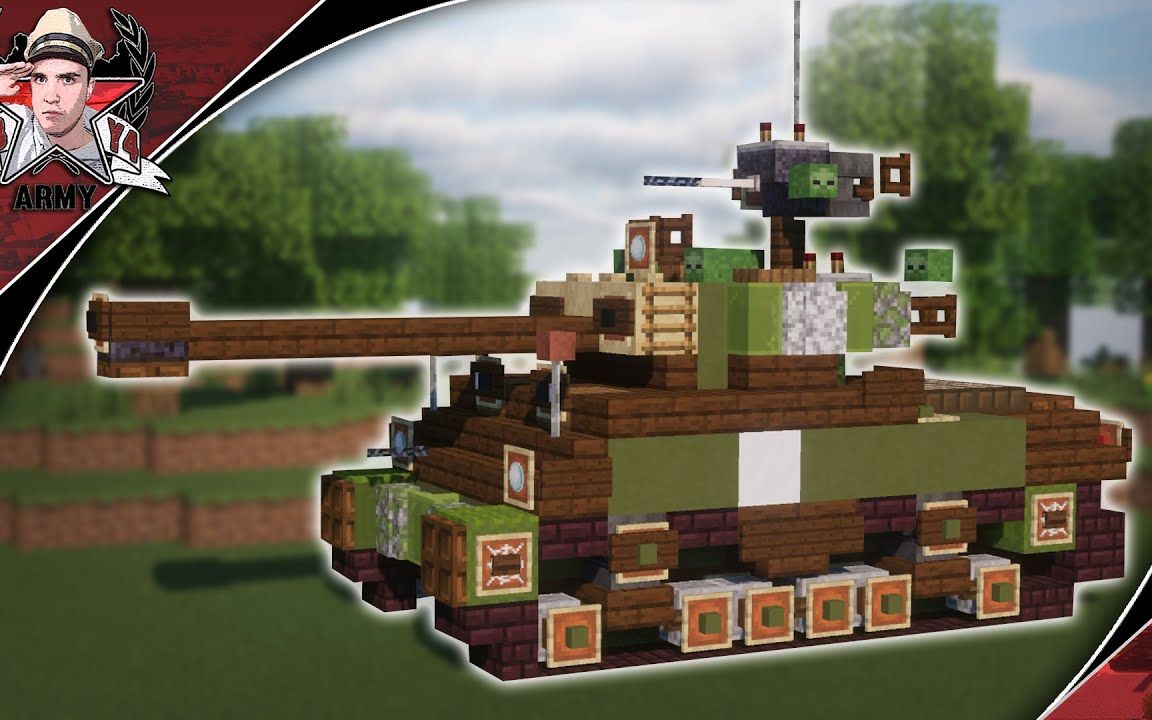 [我的世界] ww2 m4a3e8谢尔曼中型坦克