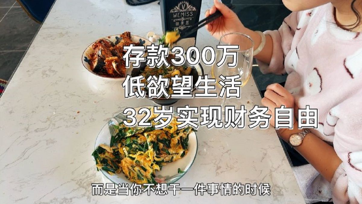 存款300万,低欲望生活,32岁财务自由!明年目标存500万环游世界哔哩哔哩bilibili