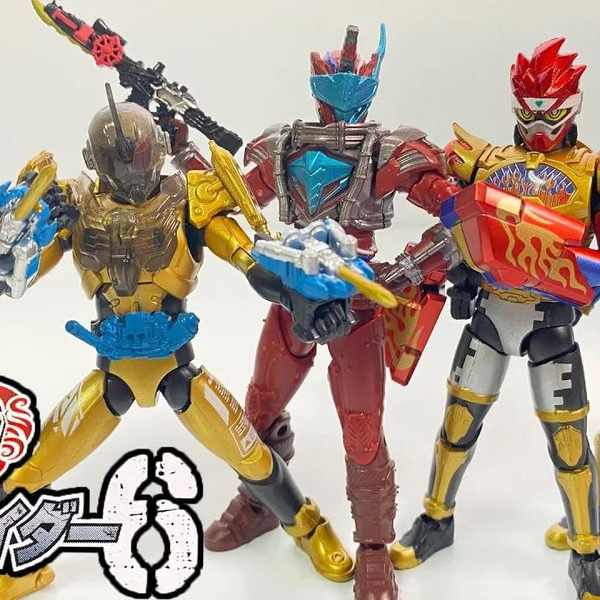 【转载】食玩 SHODO-O 仮面ライダー６ OUTSIDER 全６種 開封 掌