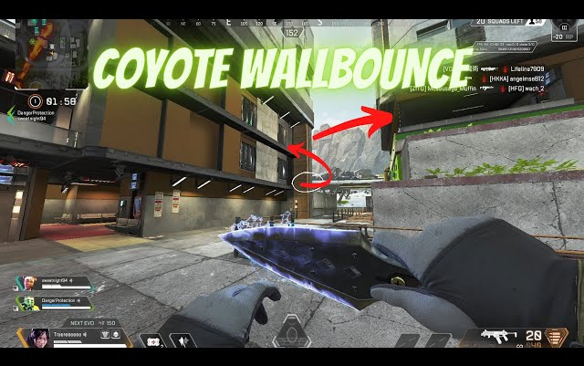 【APEX/Treeree】树神新身法教学coyote wallbounce网络游戏热门视频