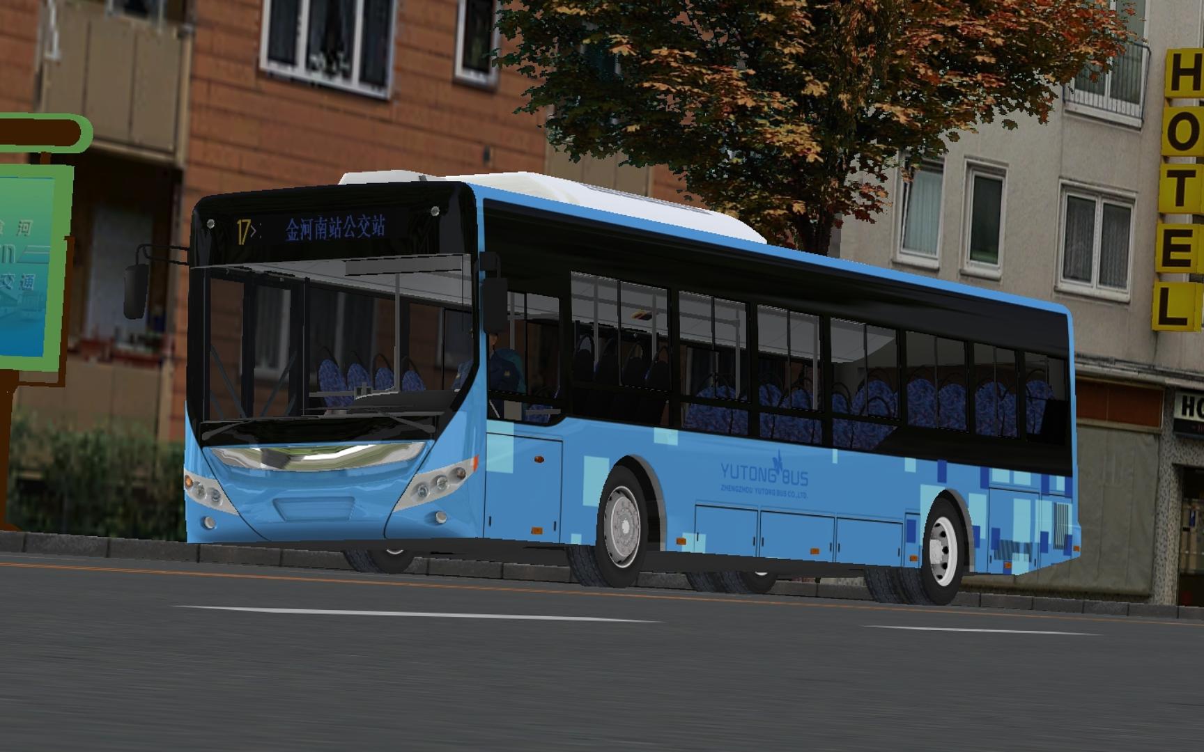 【巴士模拟2】驾驶宇通e12行驶在金河17路 | omsi2 金河 17