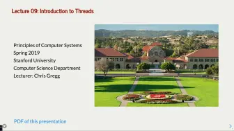 Download Video: 【Lecture 09】【斯坦福CS110】【计算机系统原理】【 Introduction to Threads】