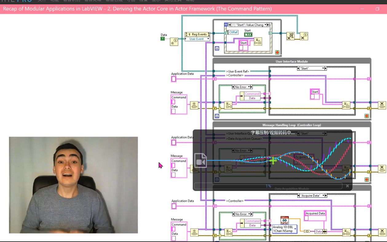 [图]Labview Actor Framework框架：6.操作者系统设计和消息传递