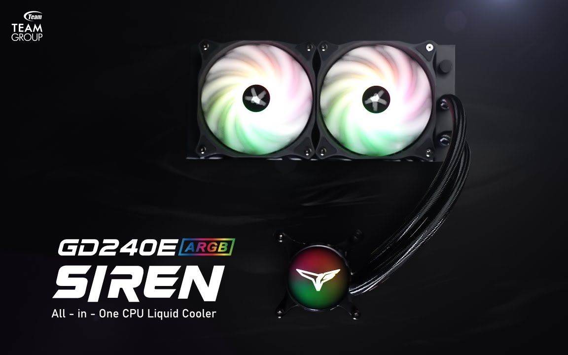 SIREN GD240E AIO ARGB 一体式水冷 l 十铨科技TEAMGROUP哔哩哔哩bilibili