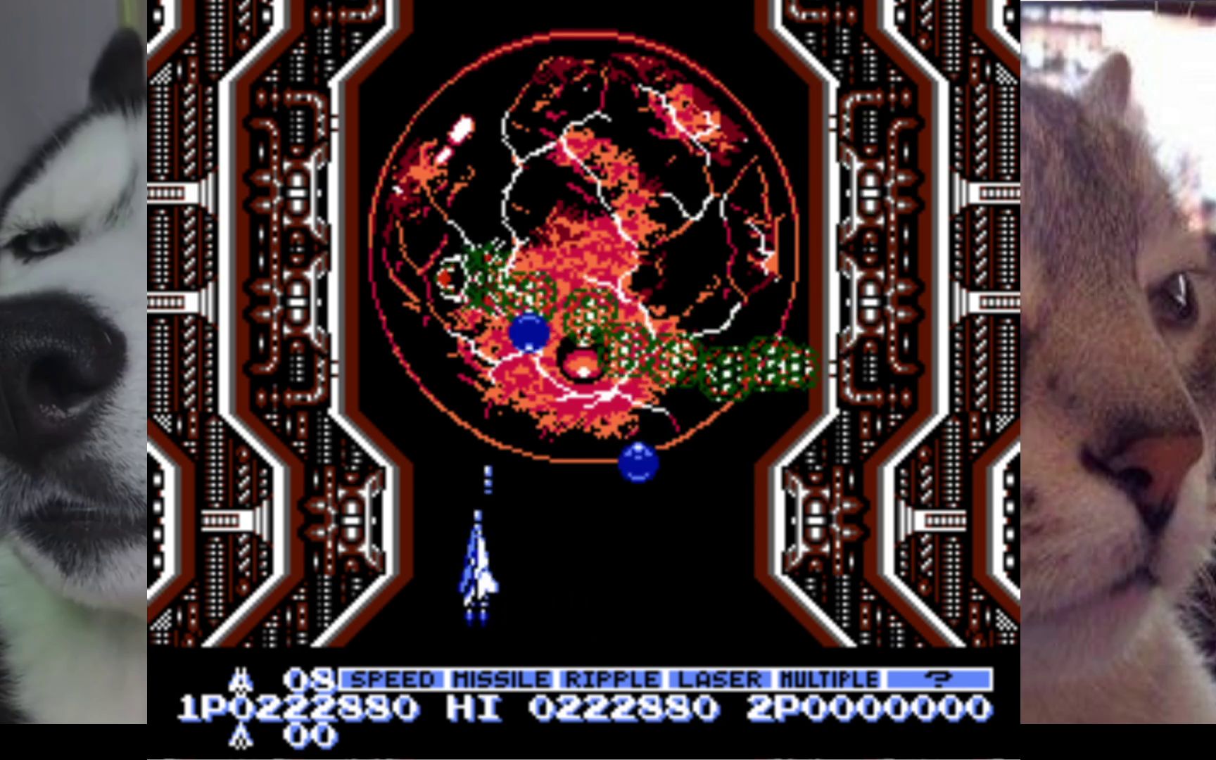 【自制】fc《沙罗曼蛇》街机风改版0.9c一币通关