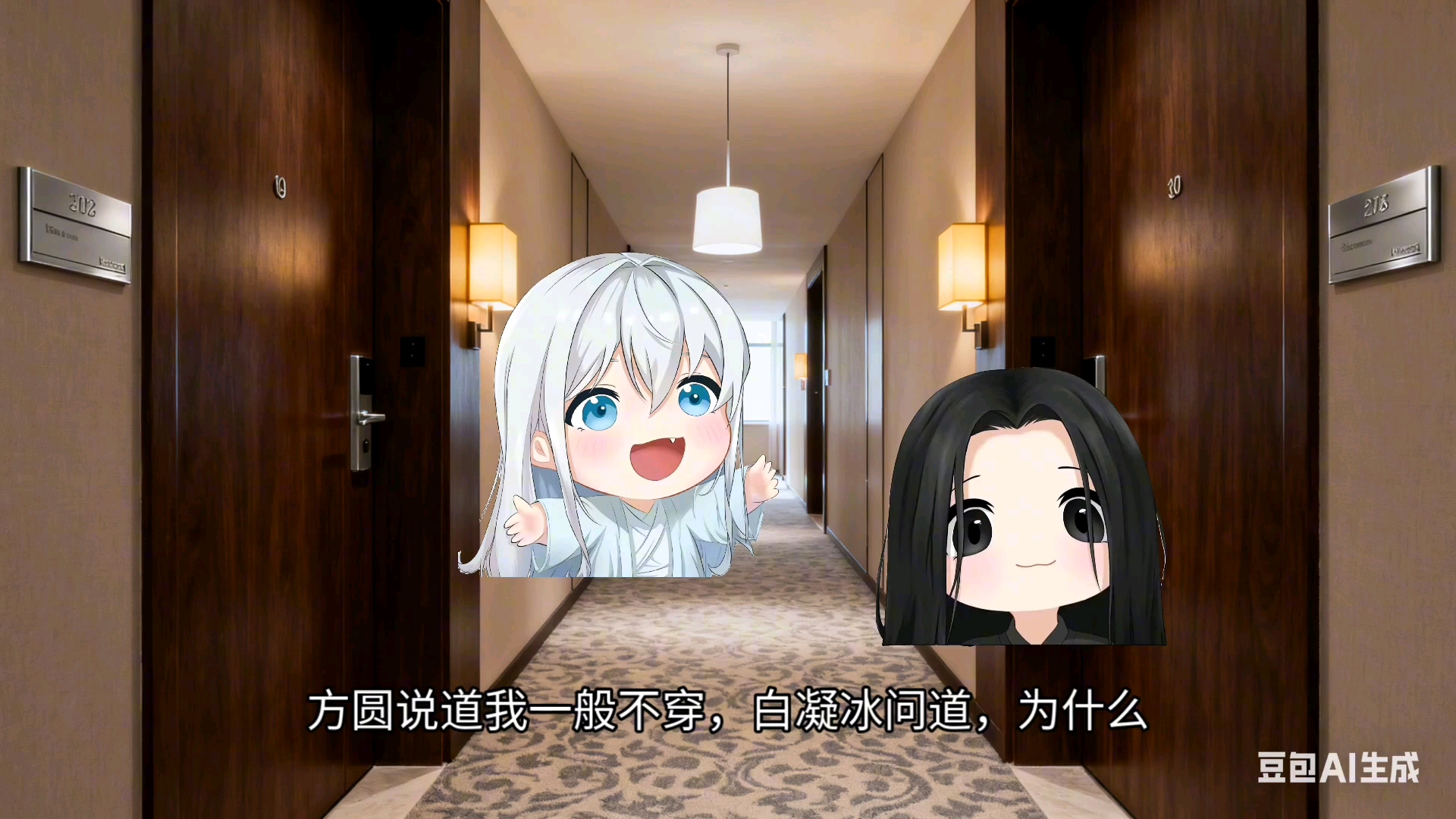方源和白凝冰一起出来玩