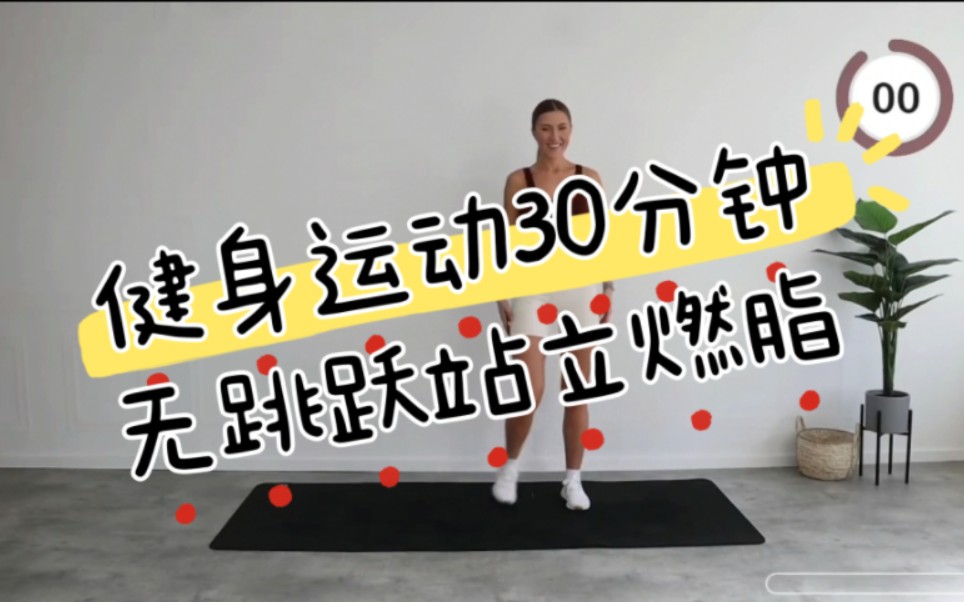 [eleni fit]30分鐘400卡無跳躍站立有氧燃脂hit運動健身減肥瘦身