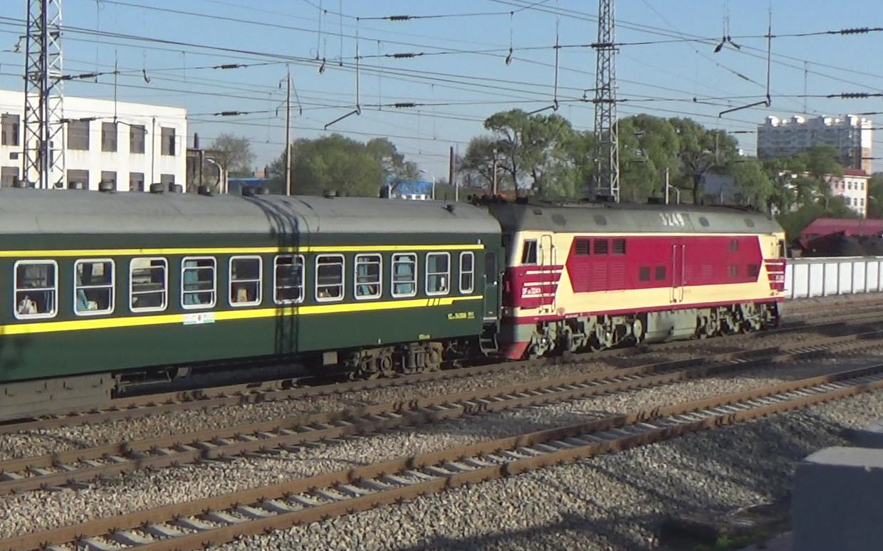 df4dz 3249 k7249次(齐齐哈尔-扎兰屯)出平齐线齐北场 2018.05.10