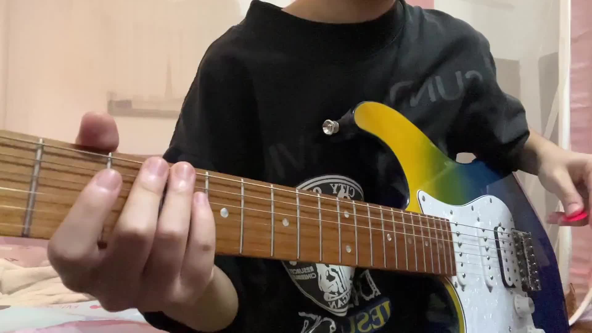 都放假了吧摇起来电吉他phuthon摇滚bullfighte