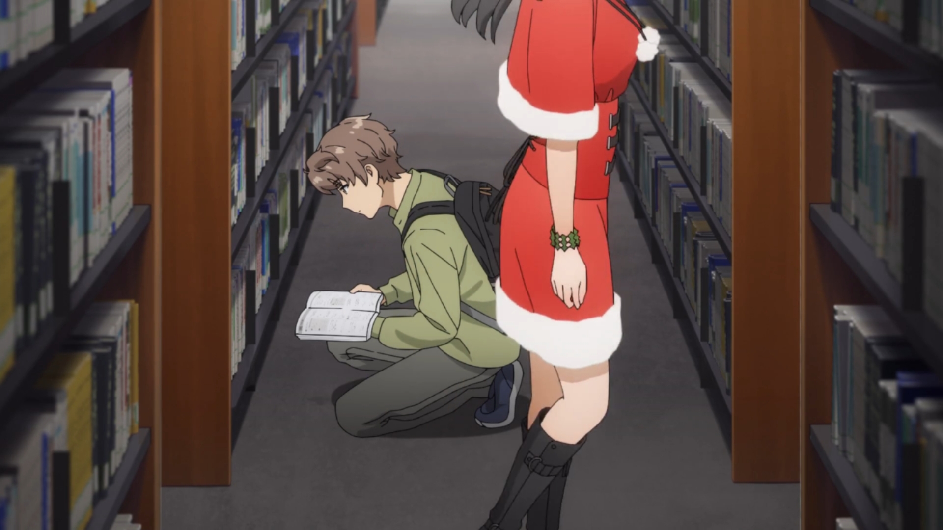 穿着圣诞老人服的雾岛透子