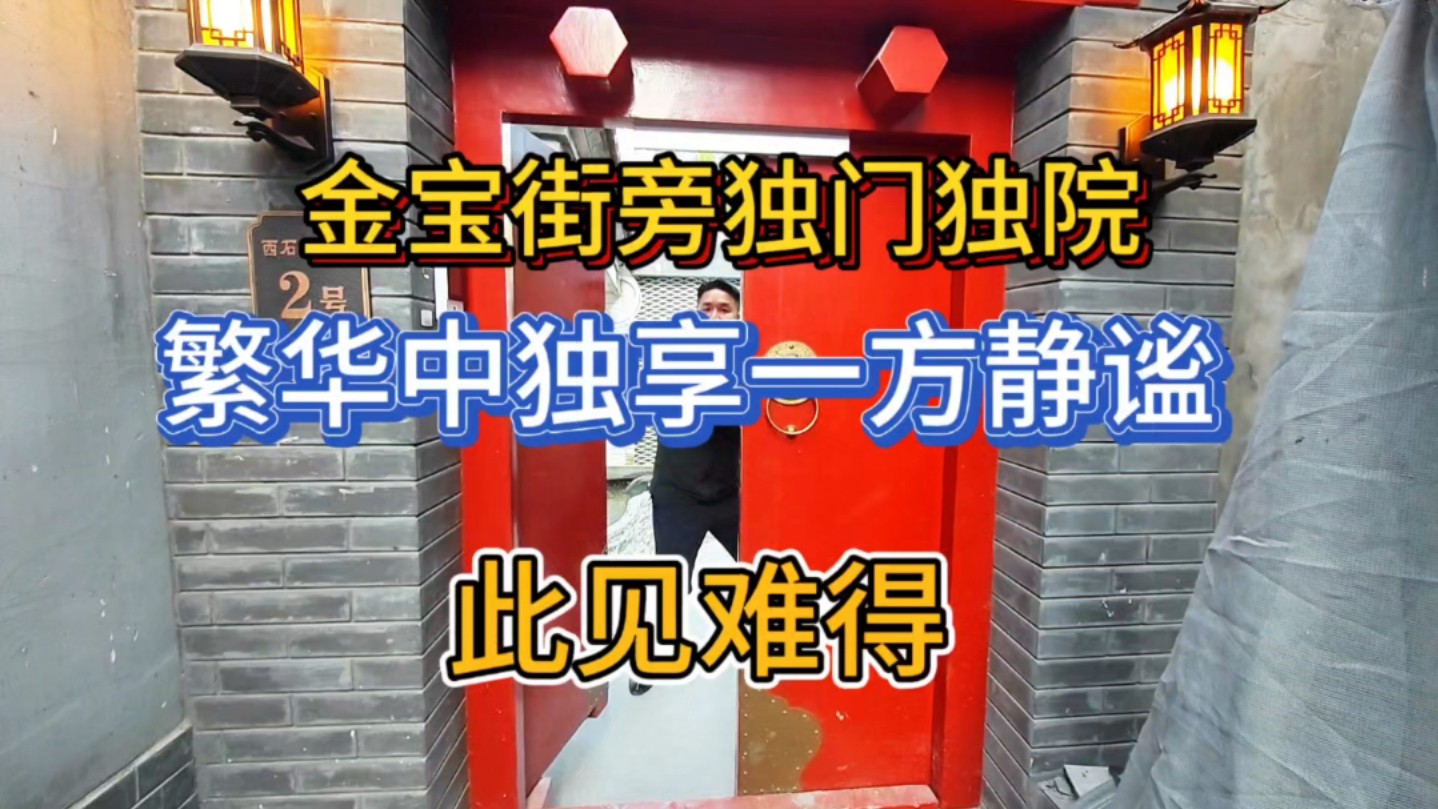 在这个院子里不仅仅能感受北京院子的氛围 还能体验到金宝街的繁华 以及一方小静谧哔哩哔哩bilibili