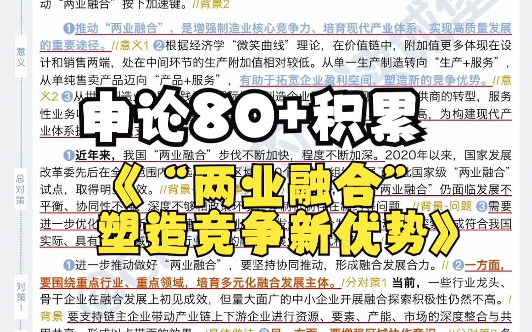 日报精读|申论80+积累|“两业融合”塑造竞争新优势哔哩哔哩bilibili