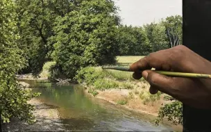 Download Video: 【丙烯画】【绘画教程】超写实-河边的景色-Painting a Beautiful River Side Landscape With Acrylics