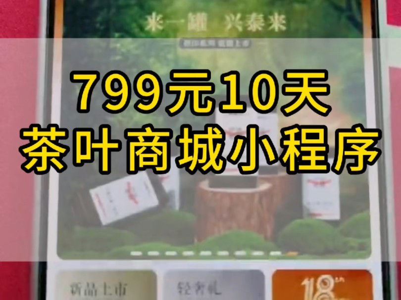 挑战799元,用10天,开发一款茶叶商城小程序 #小程序开发#小程序商城#微信小程序#800元挑战开发小程序#茶叶商城小程序哔哩哔哩bilibili