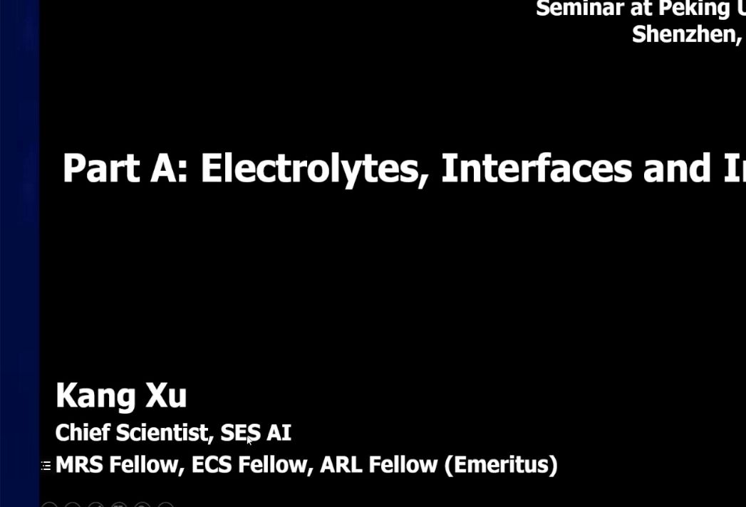 20240629美国SES AI公司许康锂电池的电解液,界面和界相(第一讲)哔哩哔哩bilibili