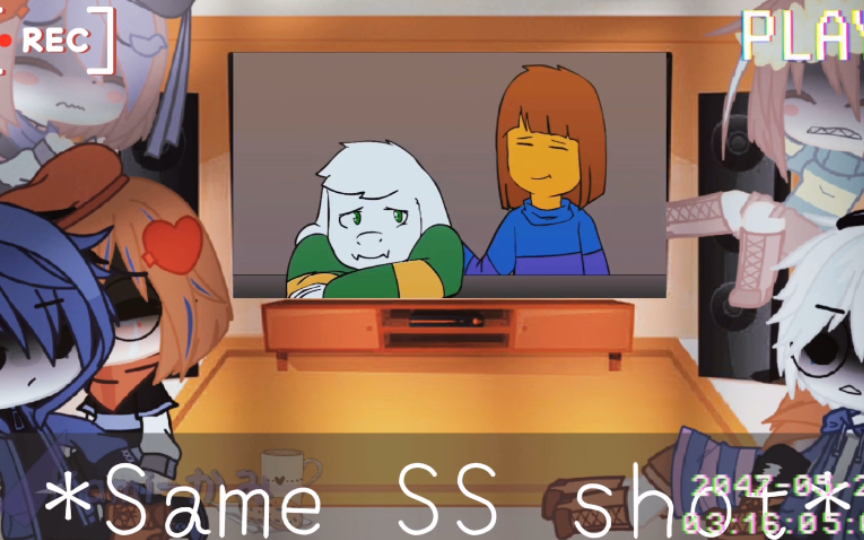 [图]Undertale and My Au（RareTale）react to Giltchtale‖Frisk getting replaced