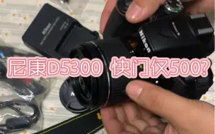 Télécharger la video: 尼康D5300 快门仅500的准全新机，谁看谁不迷糊