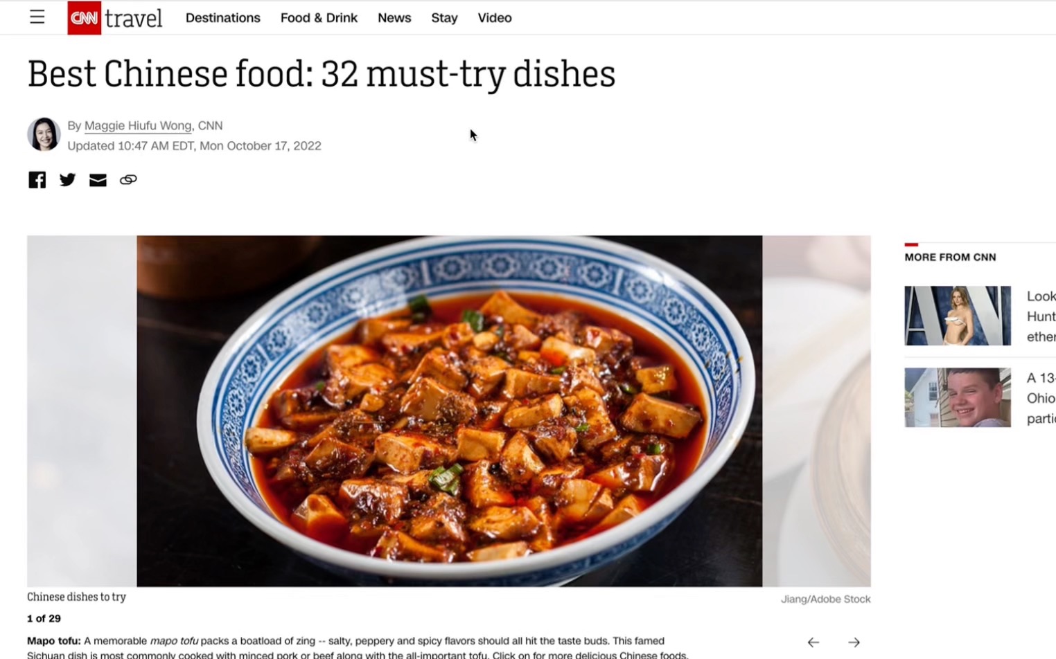 美国人心中最爱的32道中国菜,你都吃过吗?