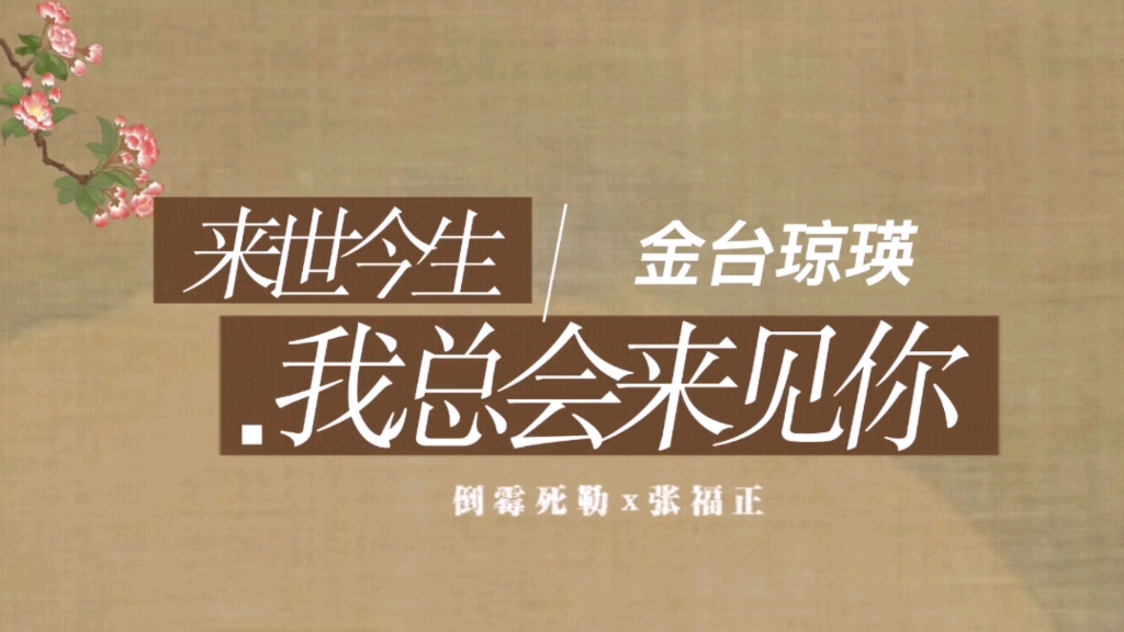 【金台琼瑛】来世今生,我总会来见你哔哩哔哩bilibili