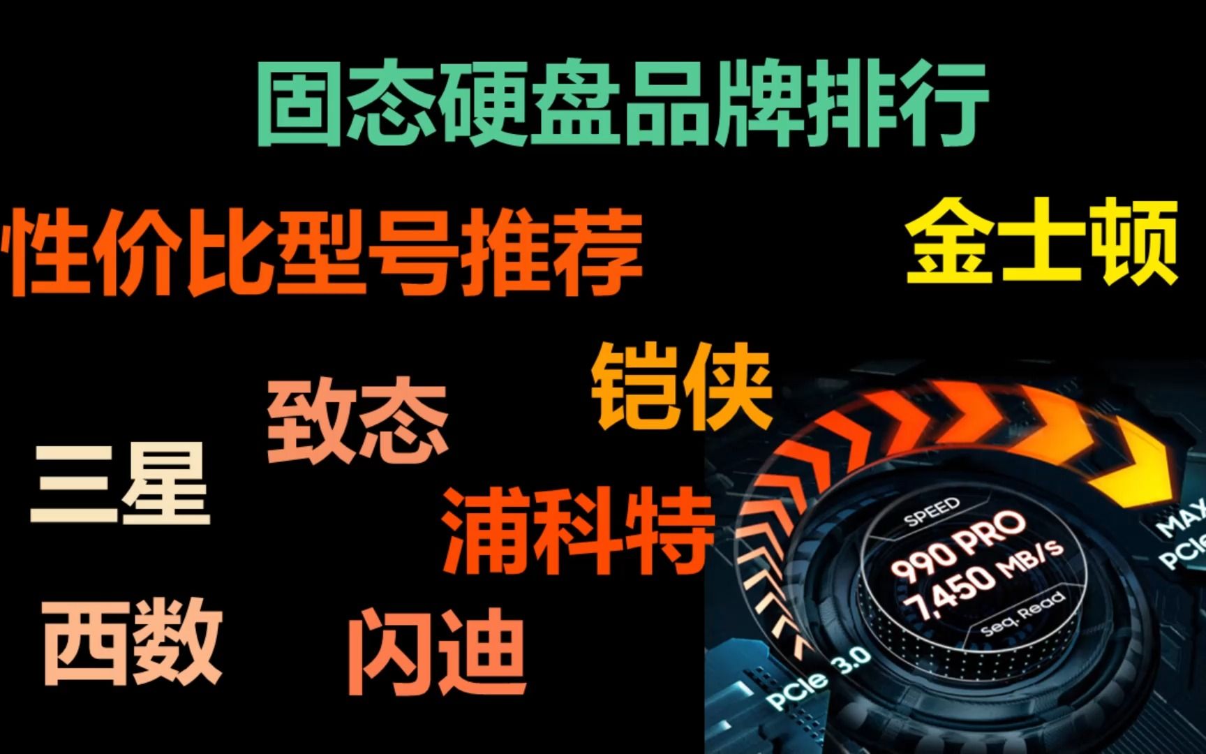 固态硬盘品牌排行,性价比型号推荐,谁是你心目中的T0选手.哔哩哔哩bilibili