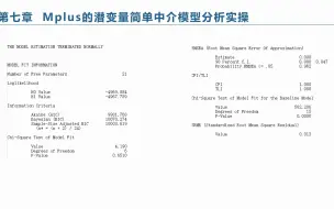 下载视频: 潜变量中介模型在Mpuls的实现-潜变量简单中介模型的结果解读（如需要讲义PPT，加入SCI论文写作、课题申请等交流群，请加客服微信: Stat211）