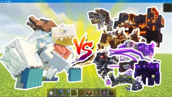 Descargar video: Minecraft ( 我的世界）：附魔霜冻巨兽 VS 灾变  1.19.2