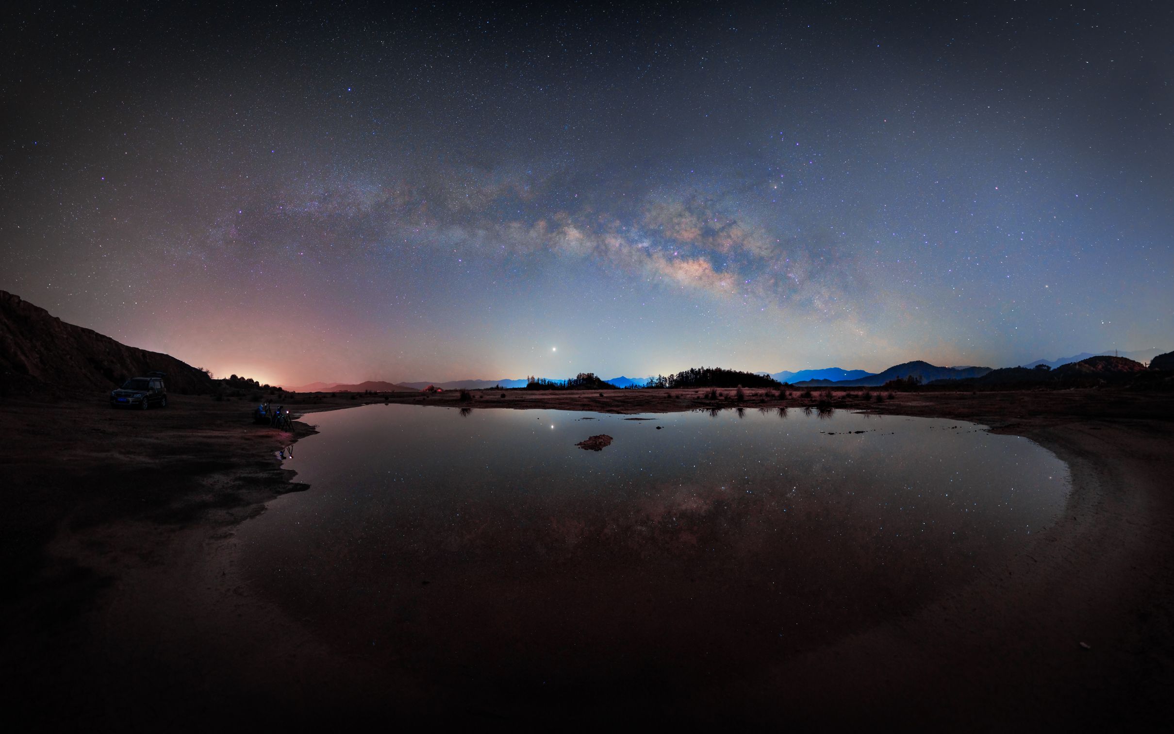 2022早春银河初升