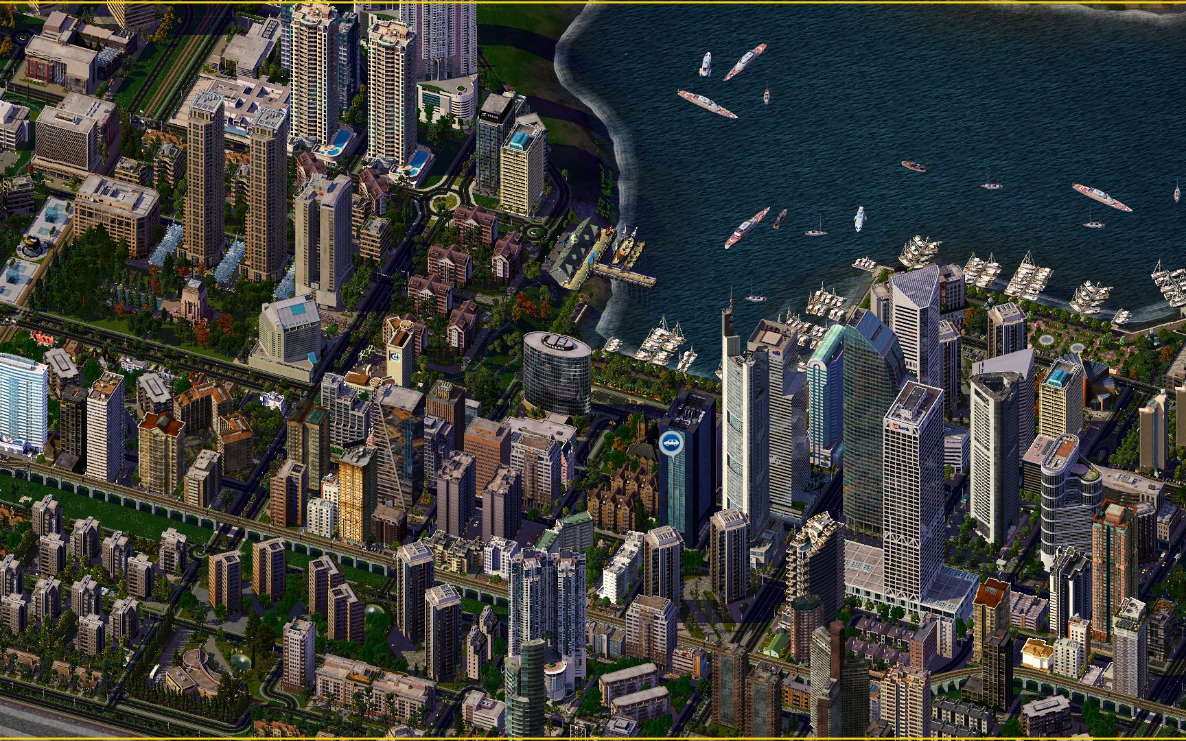 【模拟城市4】造景(一)06 火车站和老城区改造