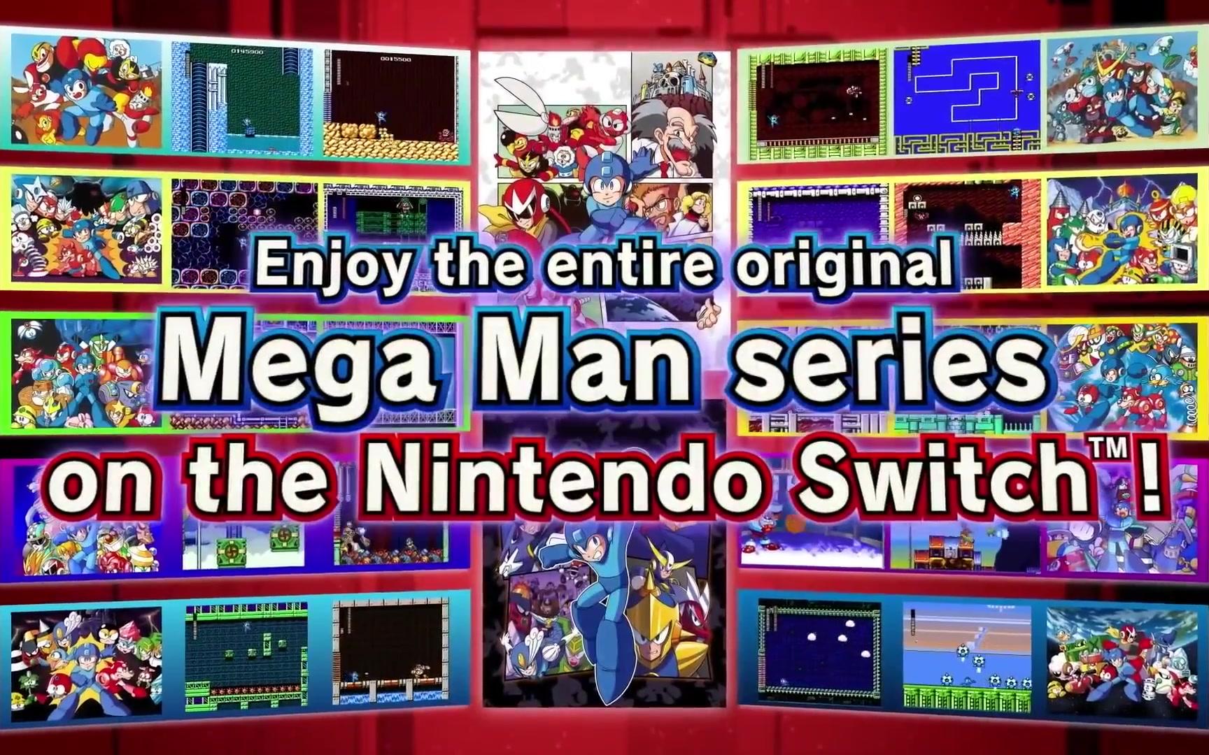 [图]Mega Man Legacy Collection 1 + 2 Official Nintendo Switch Announcement Trailer