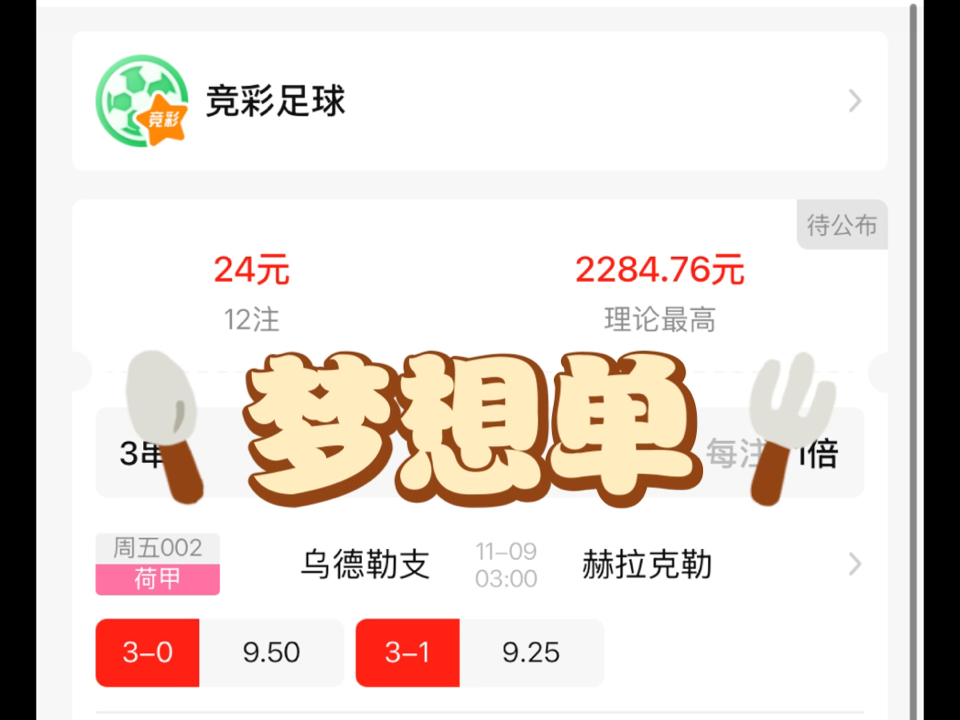 2024.11.08竞彩足球预测梦想单哔哩哔哩bilibili