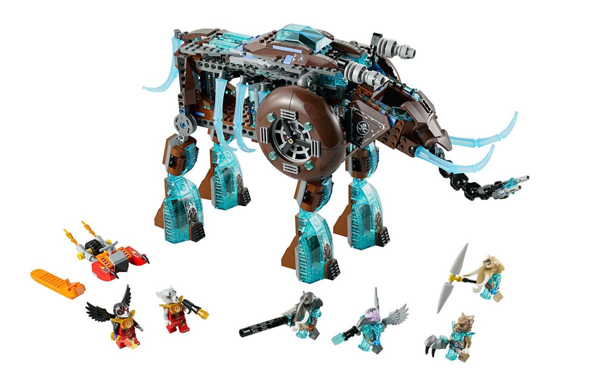 [图]乐高 LEGO 70145 Chima 气功传奇 象女王的寒冰机器猛犸象 2014速拼评测