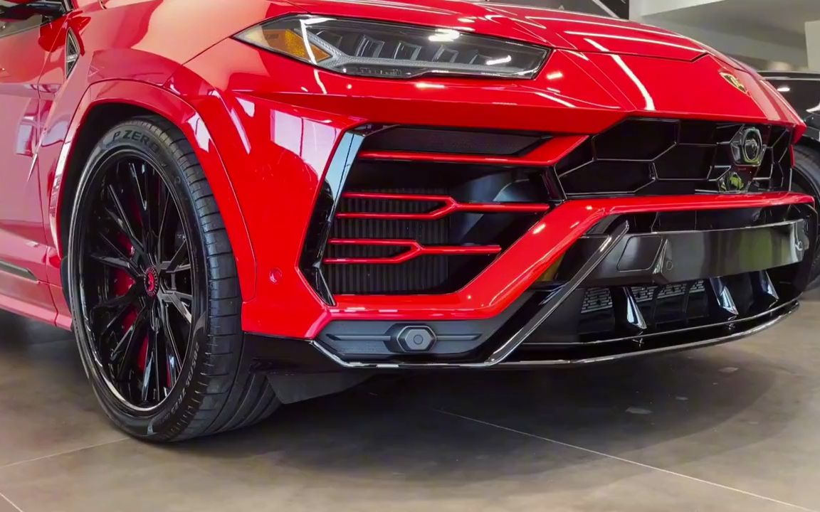 2021款兰博基尼urus红色版外观内饰欣赏