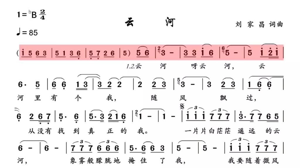 云河动态谱伴奏哔哩哔哩bilibili