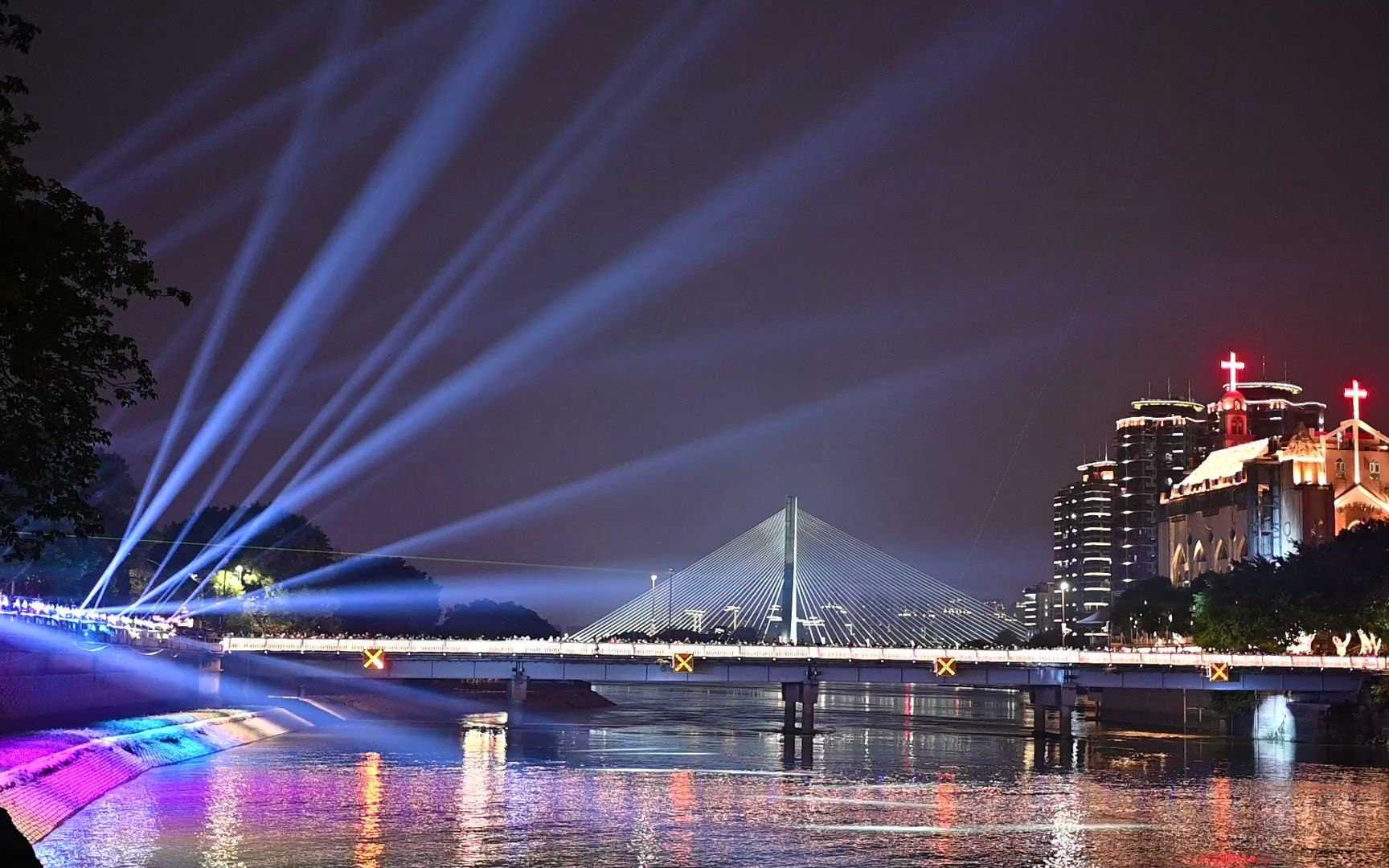 福州中洲岛夜景图片图片