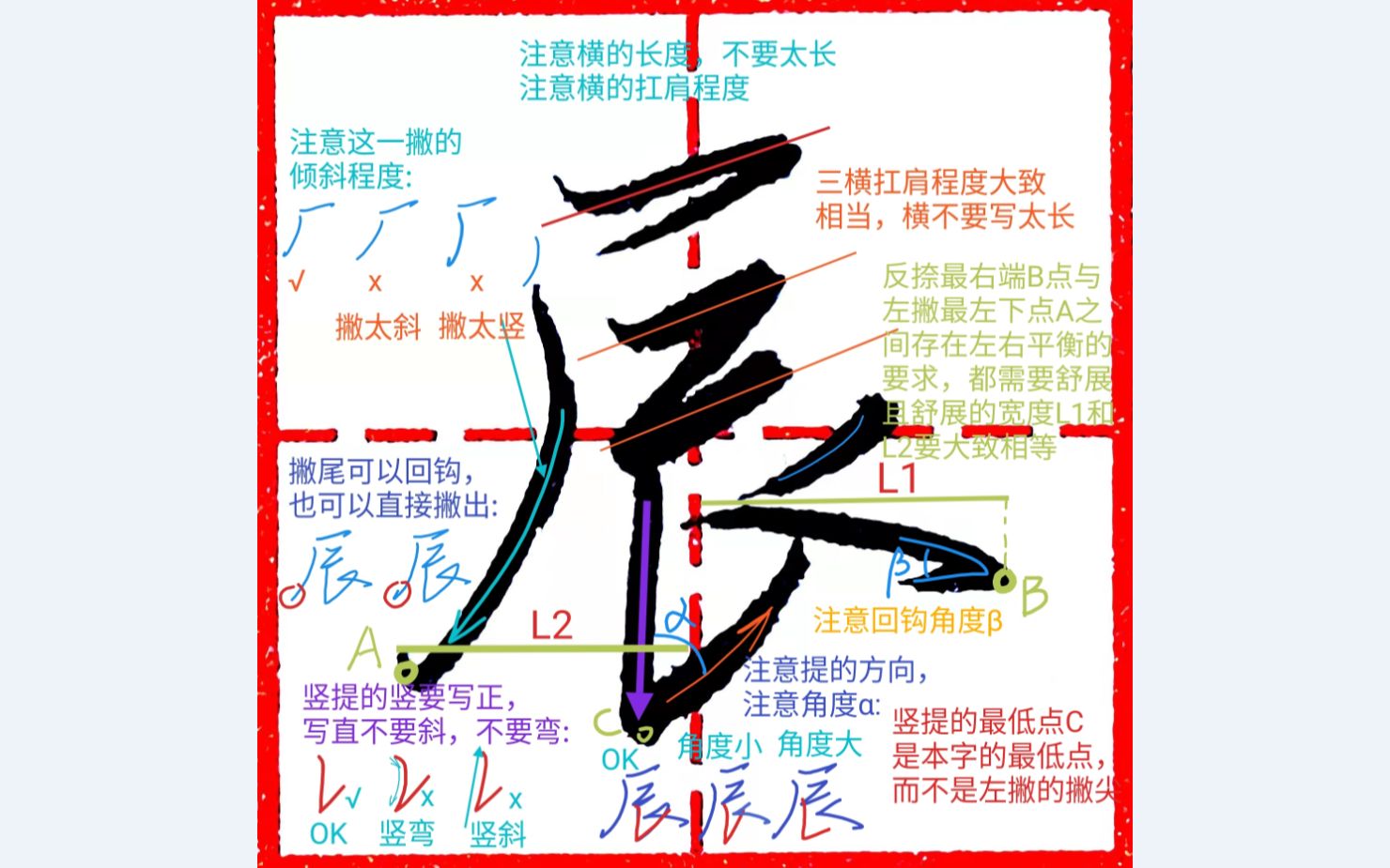 《千字文行书学习》第0013字 ▪ 辰哔哩哔哩bilibili