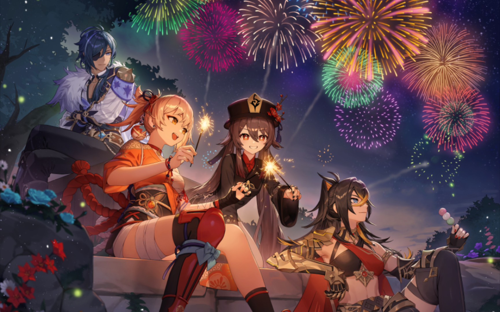 海灯节怎么能没有宵宫和烟花呢